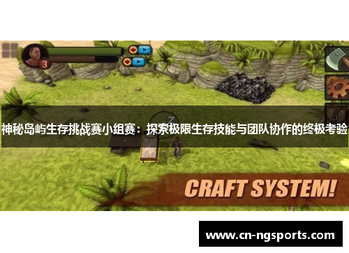神秘岛屿生存挑战赛小组赛：探索极限生存技能与团队协作的终极考验